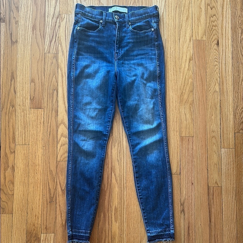 AYR sz 29 The Riser skinny jean in neon Jupiter denim wash good pre owned cond